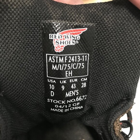 Red Wing Truhiker Waterproof Safety Toe Hiker Sneaker Shoes Mens 10/43 - Picture 4 of 10